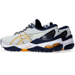 Image of Men's Asics Gel Kayano Ace 2 Glacier Gray & Amber Sole Left Back