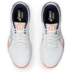 Image of Asics Gel Kayano Ace 2 Golf Shoes White and Shocking Orange Pair
