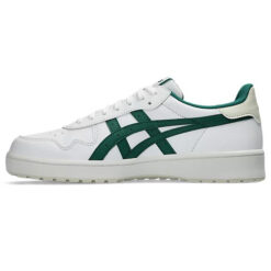 Image of Men's Asics Japan S Golf Shoes White & Jasper Green Left Shoe