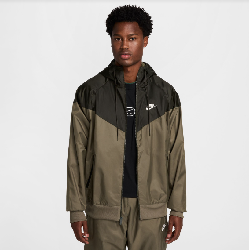 Nike Woven Windrunner Lined Hooded Jacket | Olive / Sequoia