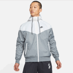 Image of Men's Smoke Grey Nike Woven Windrunner Jacket
