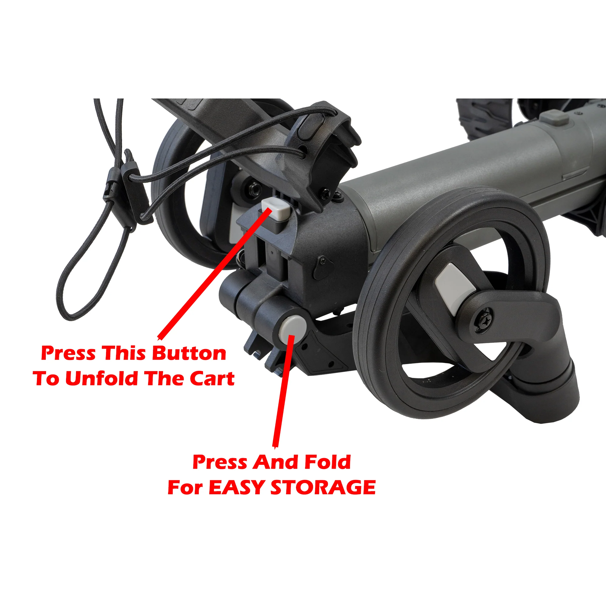 Axglo E5 Electric Golf Push Cart | Black - Standard 36 Hole - 10050mAh Battery - Free Storage Bag - Image 6