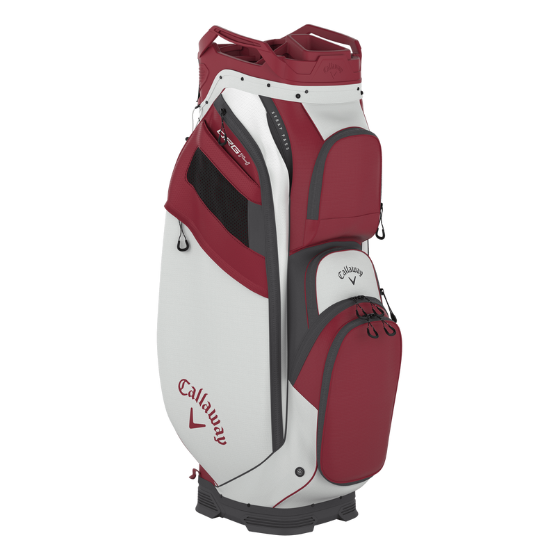 Callaway Org 14 Cart Bag | White / Cardinal - Riverside Golf Centers