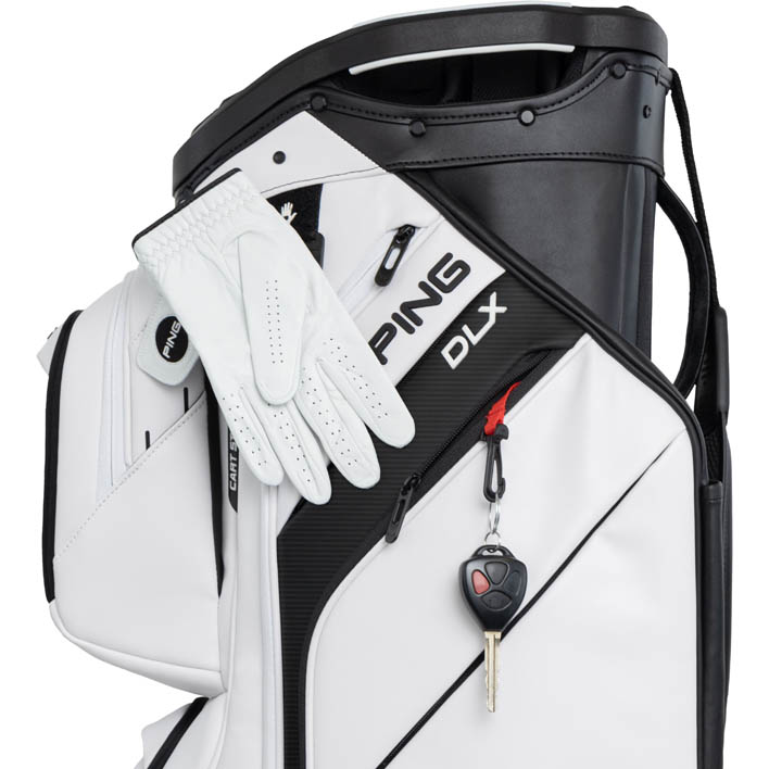 Ping DLX Cart Bag | White - Riverside Golf Centers