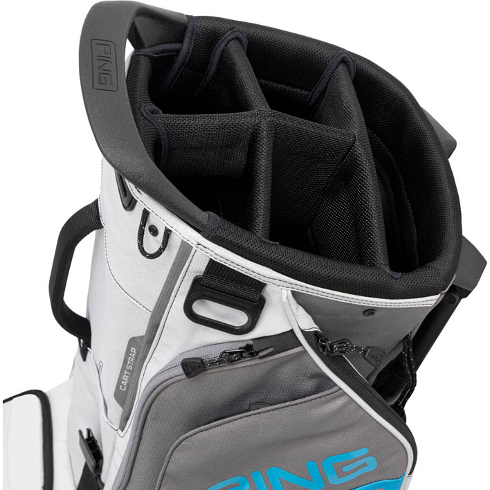 Ping Hoofer Stand Bag | Light Grey / Blue / Graphite