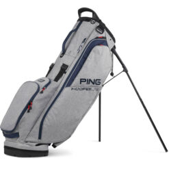 Image of 2025 Ping Hoofer Lite Stand Bag Heather Grey & Navy