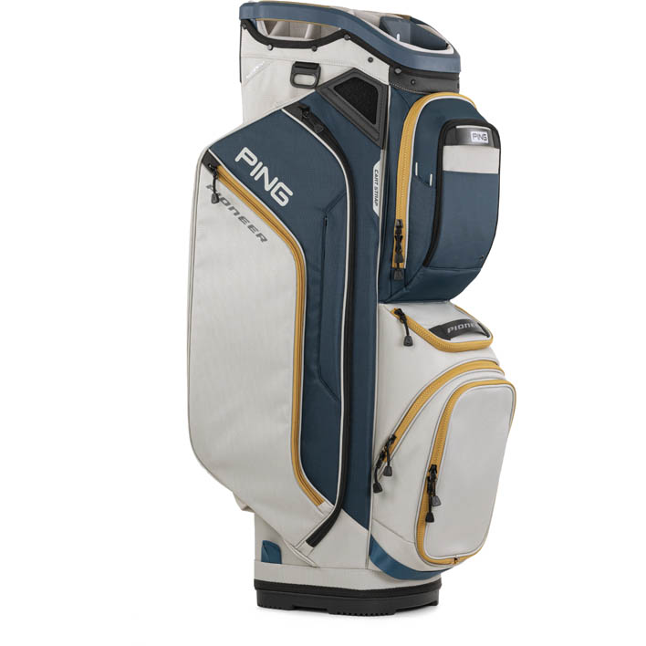 Ping Pioneer Cart Bag | Navy / Platinum / Gold - Riverside Golf