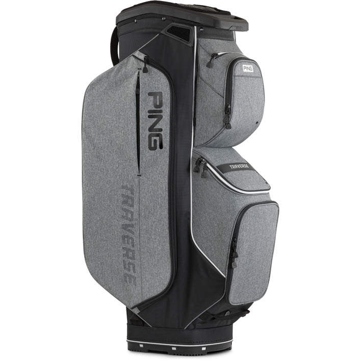 Ping Traverse Cart Bag | Heather Grey / Black – Previous Season Model (2025)