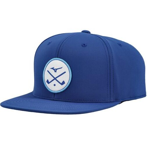 Mizuno Crossed Clubs Snapback Golf Hat | Royal - Riverside Golf