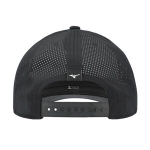 Mizuno Tour Vent Snapback Golf Hat | Black / White
