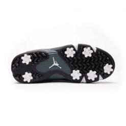 Image of Nike Air Jordan 14 G Golf Shoes White, Green & Black Spiked Sole
