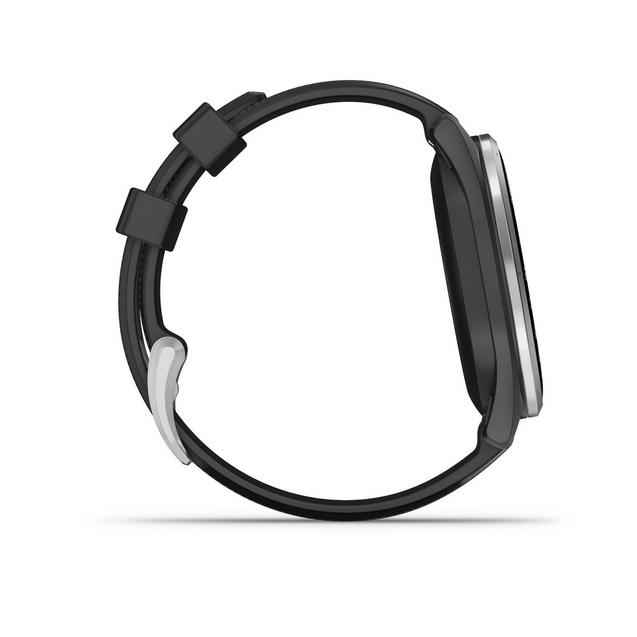 Garmin Approach S44 GPS Watch | Silver Aluminum Bezel with Black