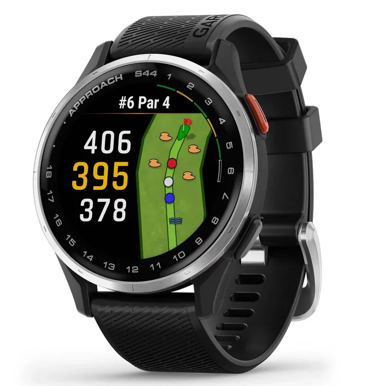 Garmin Approach S44 GPSウォッチ Garmin Approach S44 GPS Watch | Silver Aluminum Bezel with