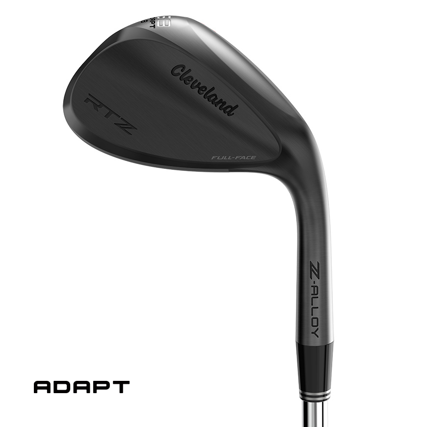 Wewtool T2 ダークグレー Cleveland RTZ ADAPT Full Face Wedge | Black Satin - Riverside Golf