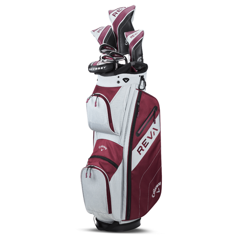 Callaway Women's REVA 8-Piece Cart Bag Complete Set | Eggplant