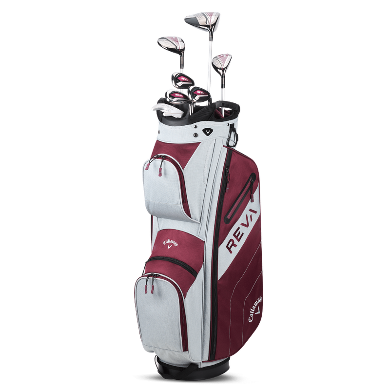 Callaway Women's REVA 8-Piece Cart Bag Complete Set | Eggplant