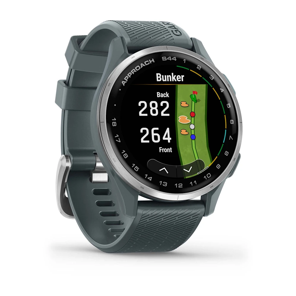 Garmin Approach S44 GPSウォッチ Garmin Approach S44 GPS Watch | Silver Aluminum Bezel with