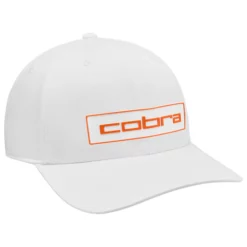 Image of Cobra Tour Tech Cap White and Rickie Orange