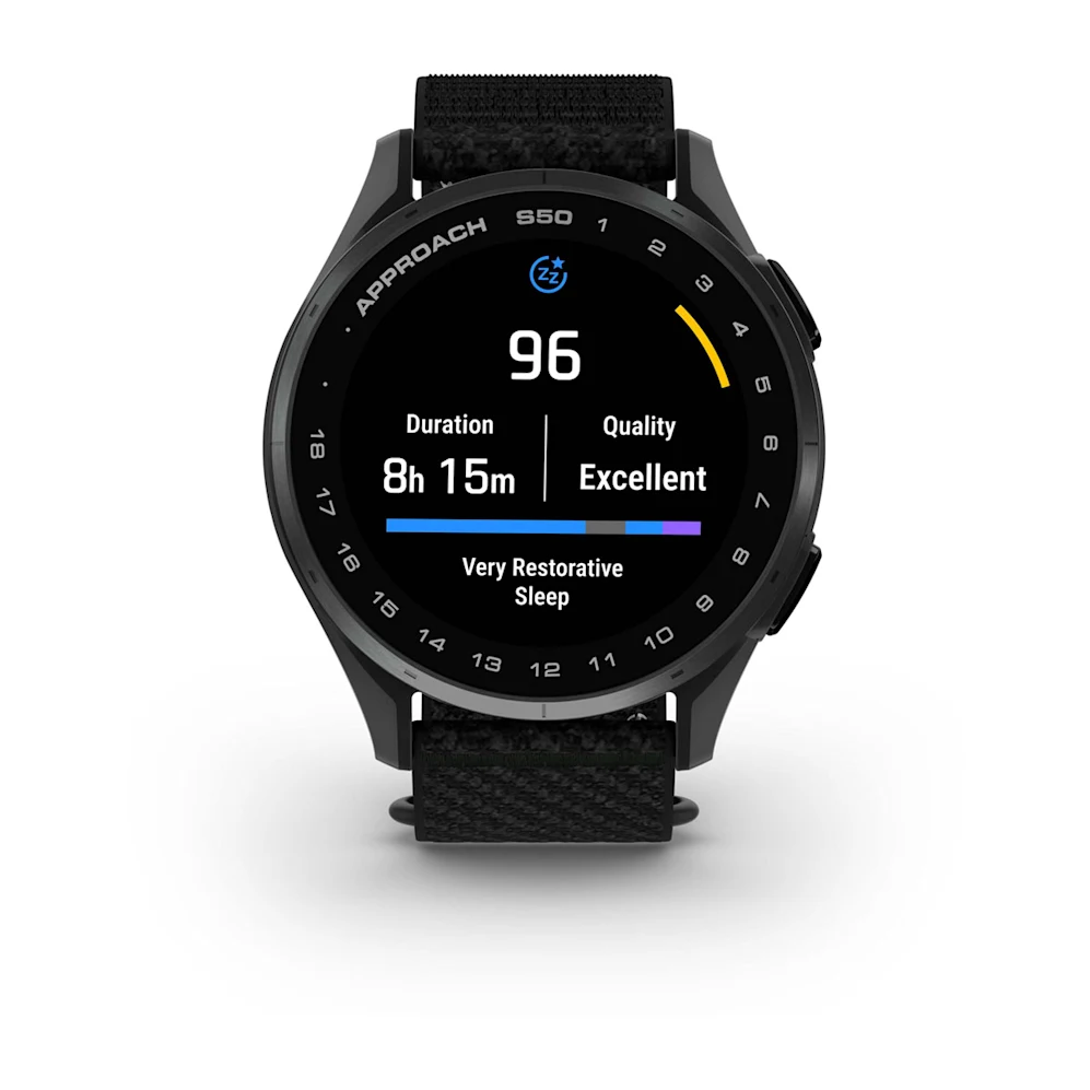 GARMIN Approach S50 ブラック GPSゴルフスマートウォッチ Garmin Approach S50 GPS Golf Smartwatch | Slate Aluminum