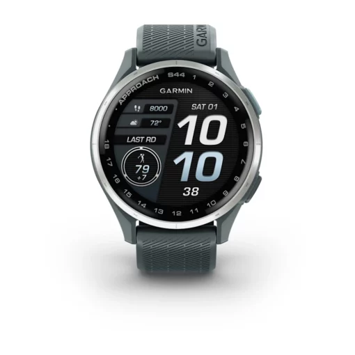 Garmin Approach S44 GPS Watch | Silver Aluminum Bezel with