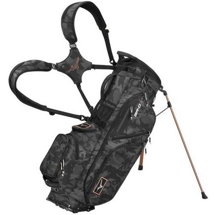 Mizuno BR-DX 14-Way Hybrid Stand Golf Bag | Black Camo / Copper (2025)