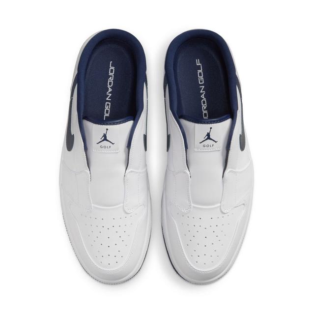 Nike Air Jordan Mule Spikeless Golf Shoes | White / Navy