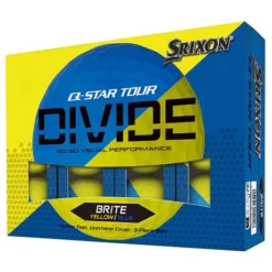 Image of Srixon Q-Star Tour Divide Golf Balls Yellow & Blue Dozen Pack