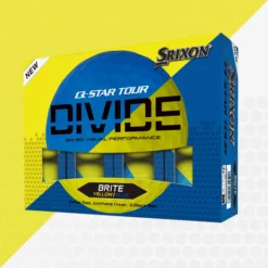 Image of Image of Srixon Q-Star Tour Divide Golf Balls Yellow & Blue Dozen Pack Marketing Picture