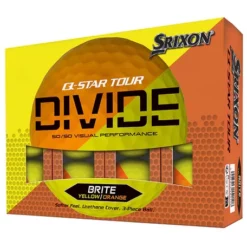 Image of Srixon Q-Star Tour Divide Golf Balls Dozen Pack Yellow & Orange