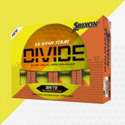 Image of Srixon Q-Star Tour Divide Golf Balls Dozen Pack Yellow & Orange Package
