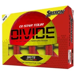 Image of Srixon Q-Star Tour Divide Golf Balls Yellow & Red Dozen Pack