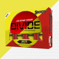 Image of Srixon Q-Star Tour Divide Golf Balls Yellow & Red Dozen Pack Marketing Picture