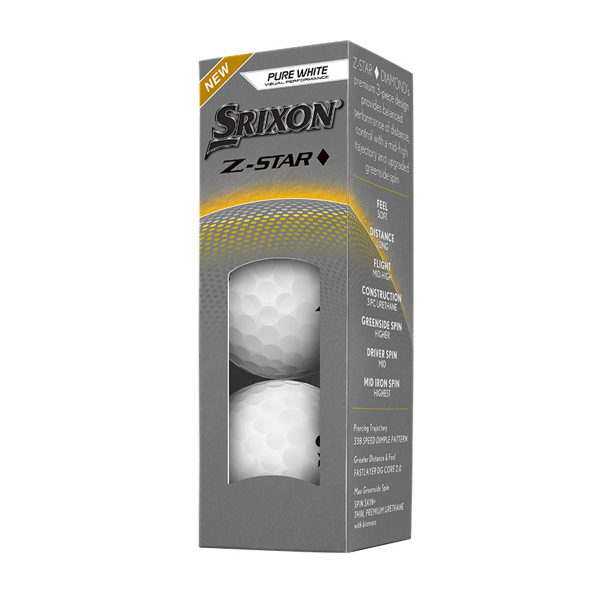 Srixon Z-Star Diamond Golf Balls | White - Dozen Pack (2025