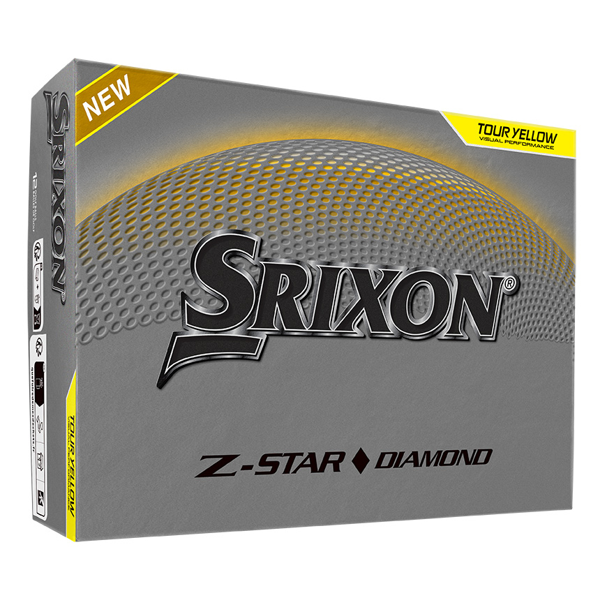 Srixon Z-Star Diamond Golf Balls | Tour Yellow - Dozen Pack