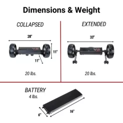 Image of Alphard Club Booster V2Pro Ewheels Electric Golf Caddy Dimensions & Weight