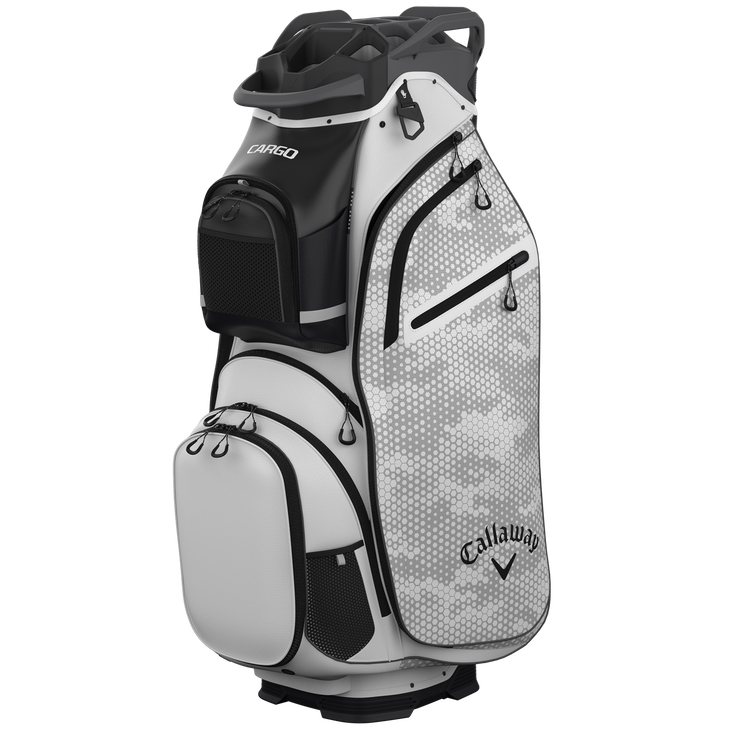 Callaway CARGO Cart Bag | White / Hex Camo - Riverside Golf - Golf