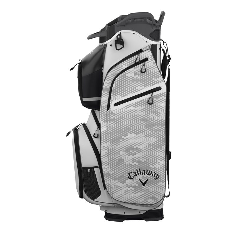 Callaway ホワイト ゴルフバッグ Callaway CARGO Cart Bag | White / Hex Camo - Riverside Golf - Golf