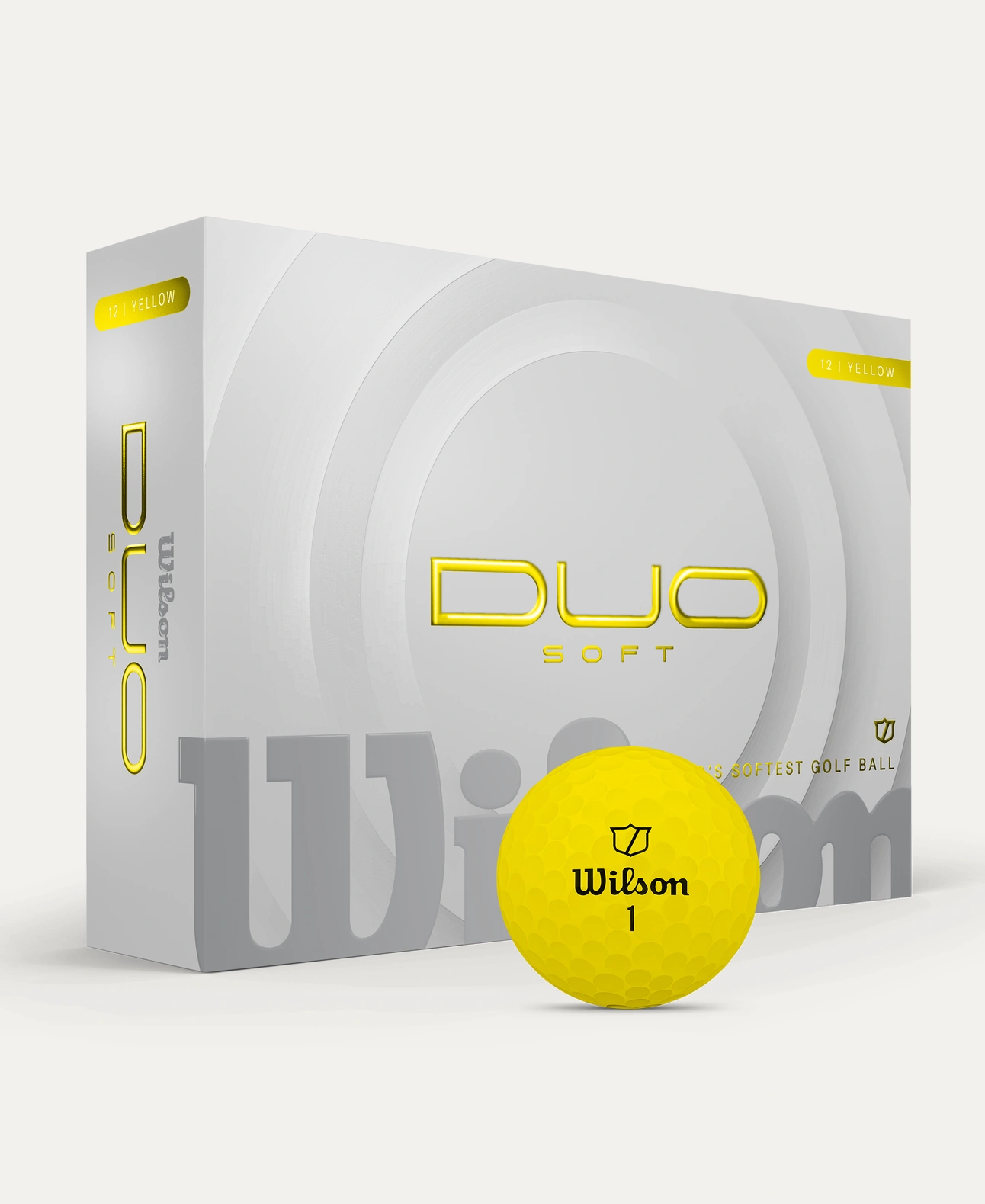 Wilson Duo Soft Golf Balls | Yellow – Dozen Pack