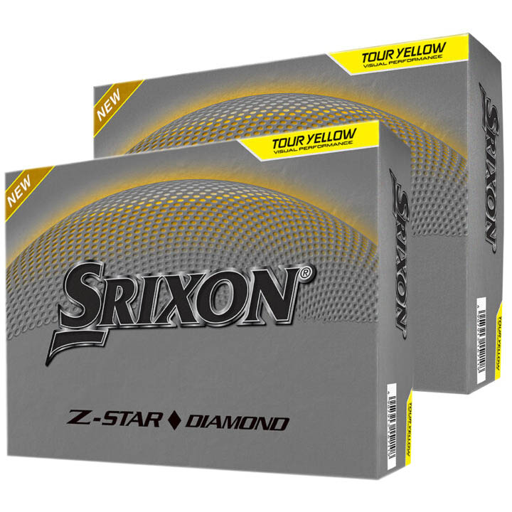 Srixon Z-Star Diamond Golf Balls | Tour Yellow – 2 Dozen