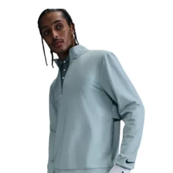 Nike Tour Men's Half-Zip Golf Top | Ocean Cube / Black - Riverside
