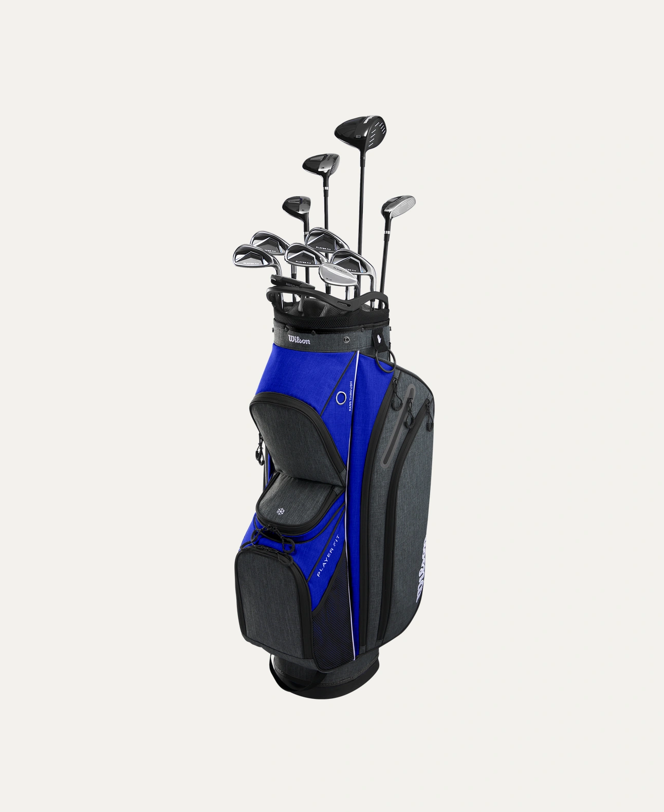 Wilson Men's PlayerFit Complete Set -Cart Bag | RIGHT HAND - Steel - Regular Flex - Standard Length 5'6" to 6'1" - Image 7
