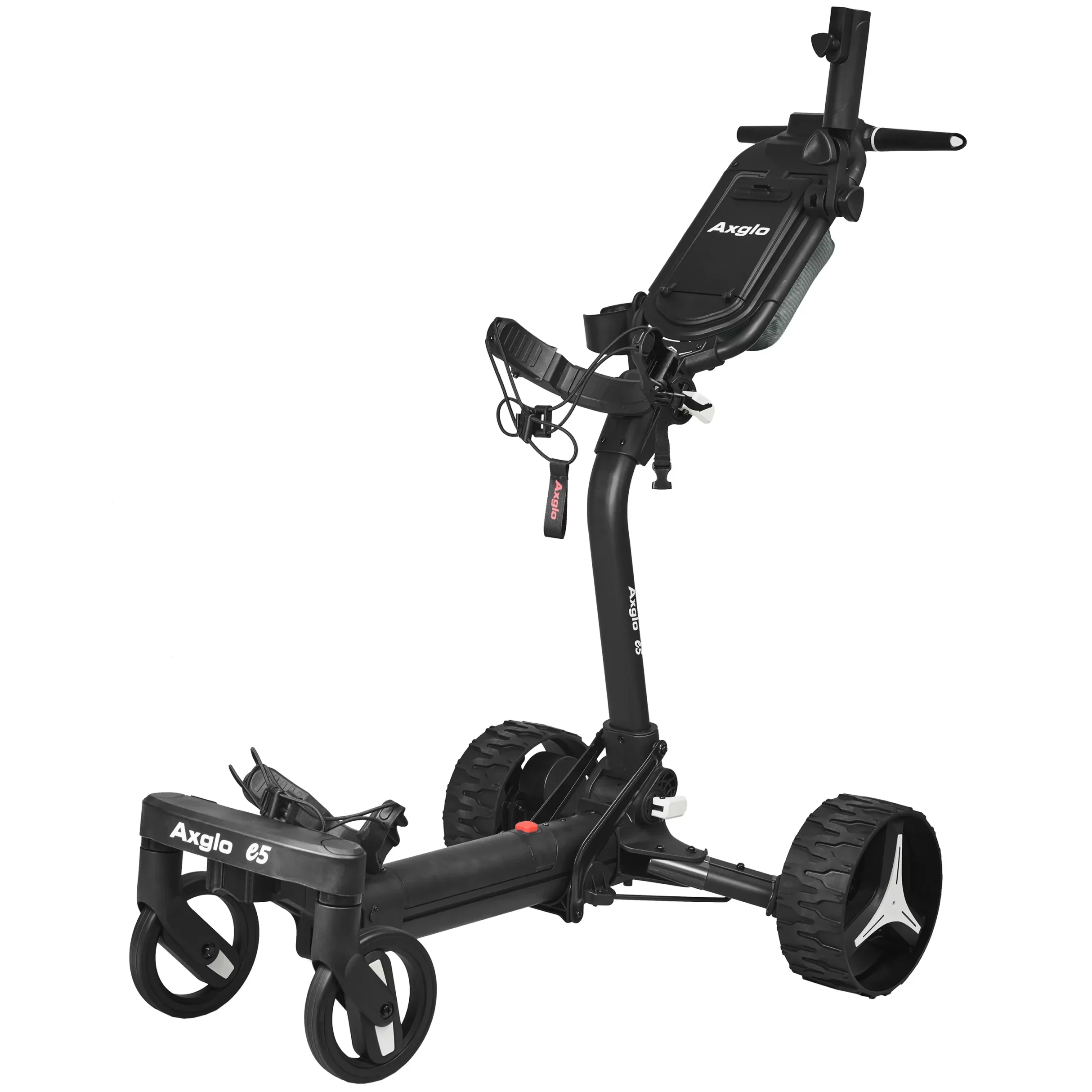 Axglo E5 Electric Golf Push Cart | Black - Ultra 45 Hole