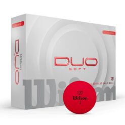 Image of Red Wilson Duo Soft Golf Balls Dozen Pack