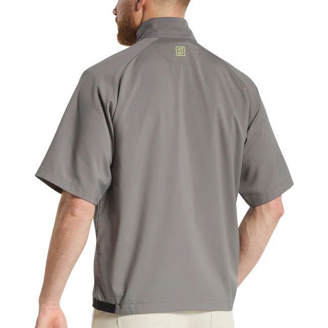 FootJoy Men's Zephyr Short Sleeve Golf Windshirt | Charcoal