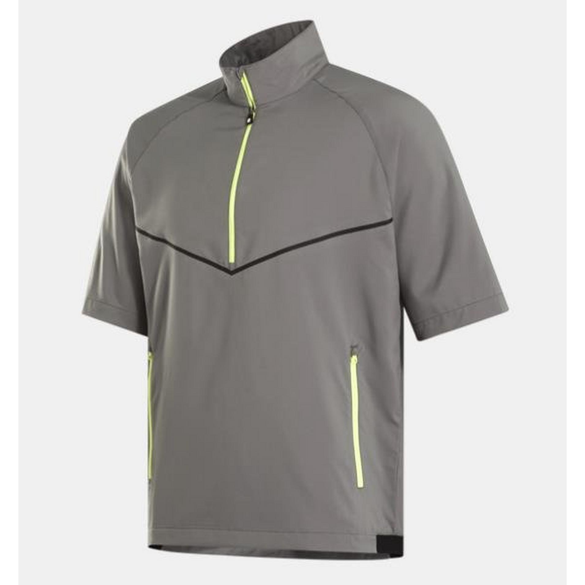 FootJoy Men's Zephyr Short Sleeve Golf Windshirt | Charcoal