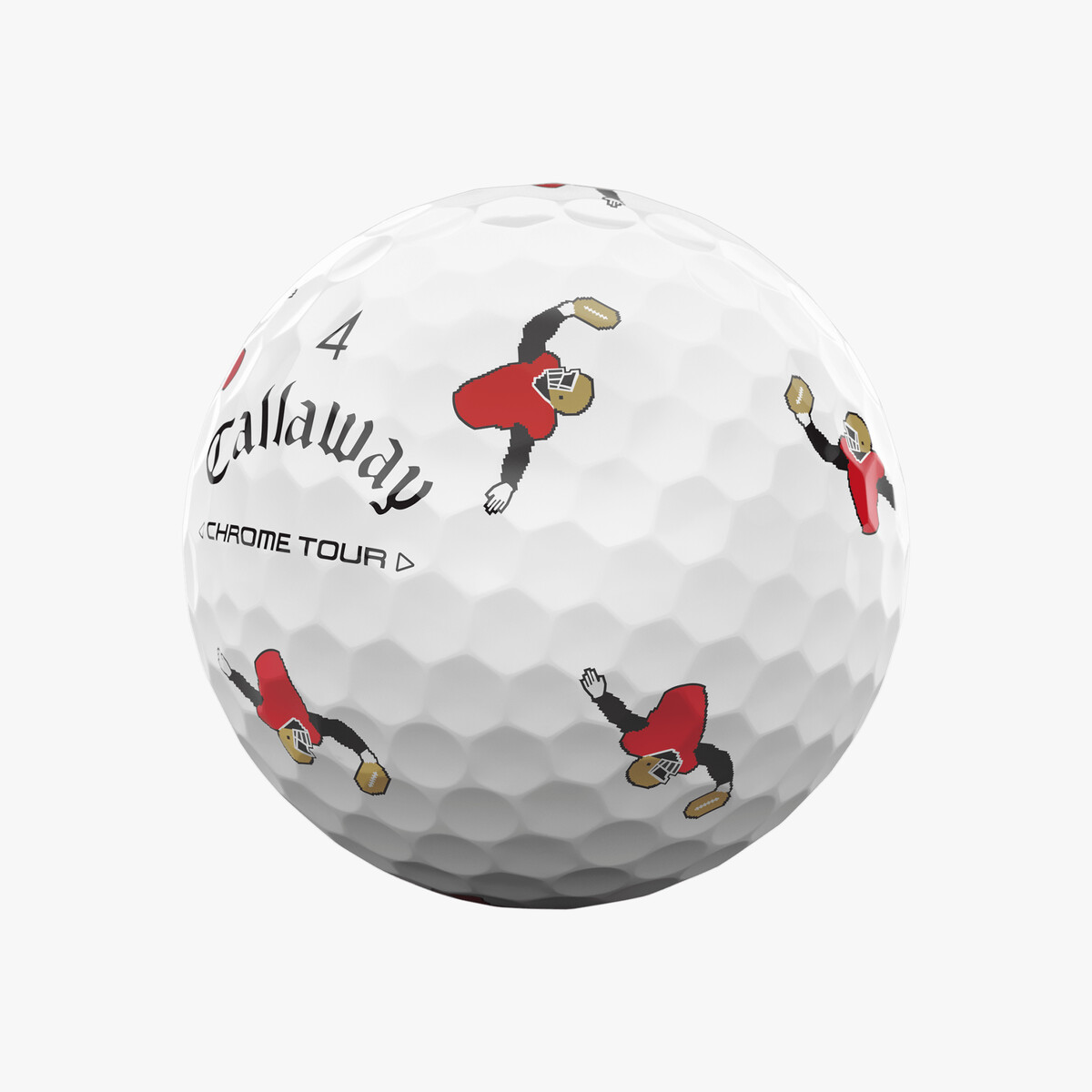 Callaway Chrome Tour Golf Balls | Retro Football - Dozen Pack
