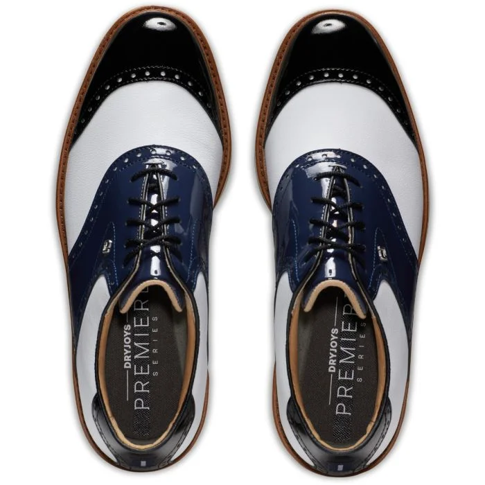 FootJoy Men's Dryjoys Premiere Series Wilcox Golf Shoes | White