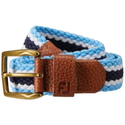 Image of Footjoy Woven Golf Belt True Blue, Navy and White