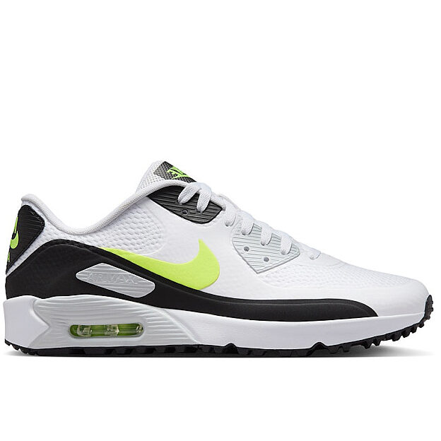 Nike Air Max 90 G Spikeless Golf Shoes | White / Hot Lime - Size 8