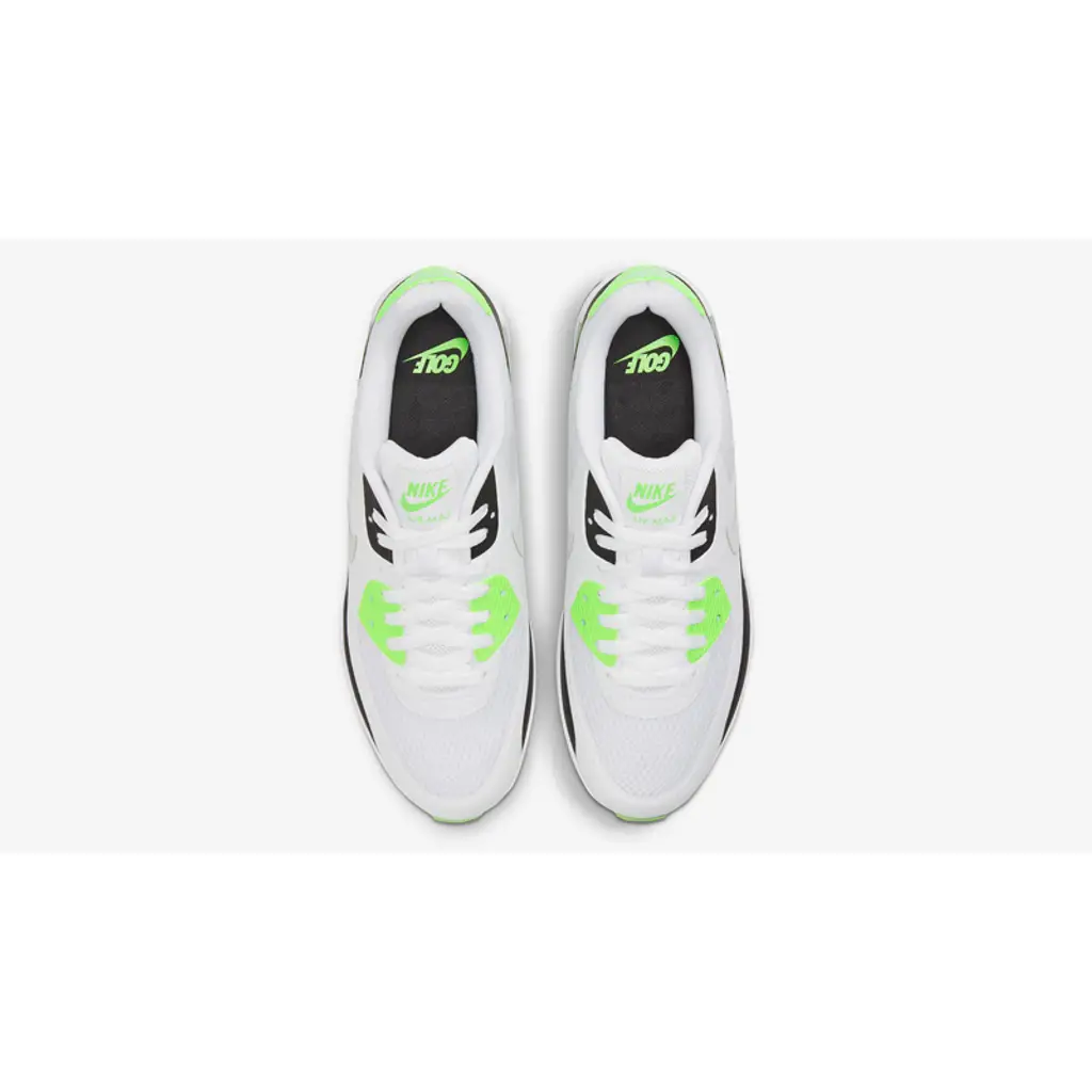 Nike Air Max 90 G Spikeless Golf Shoes | White / Hot Lime - Size 8